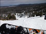 Freshly Groomed Snow from the top of Bear Mountain