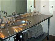 Modern updated bathrooms.